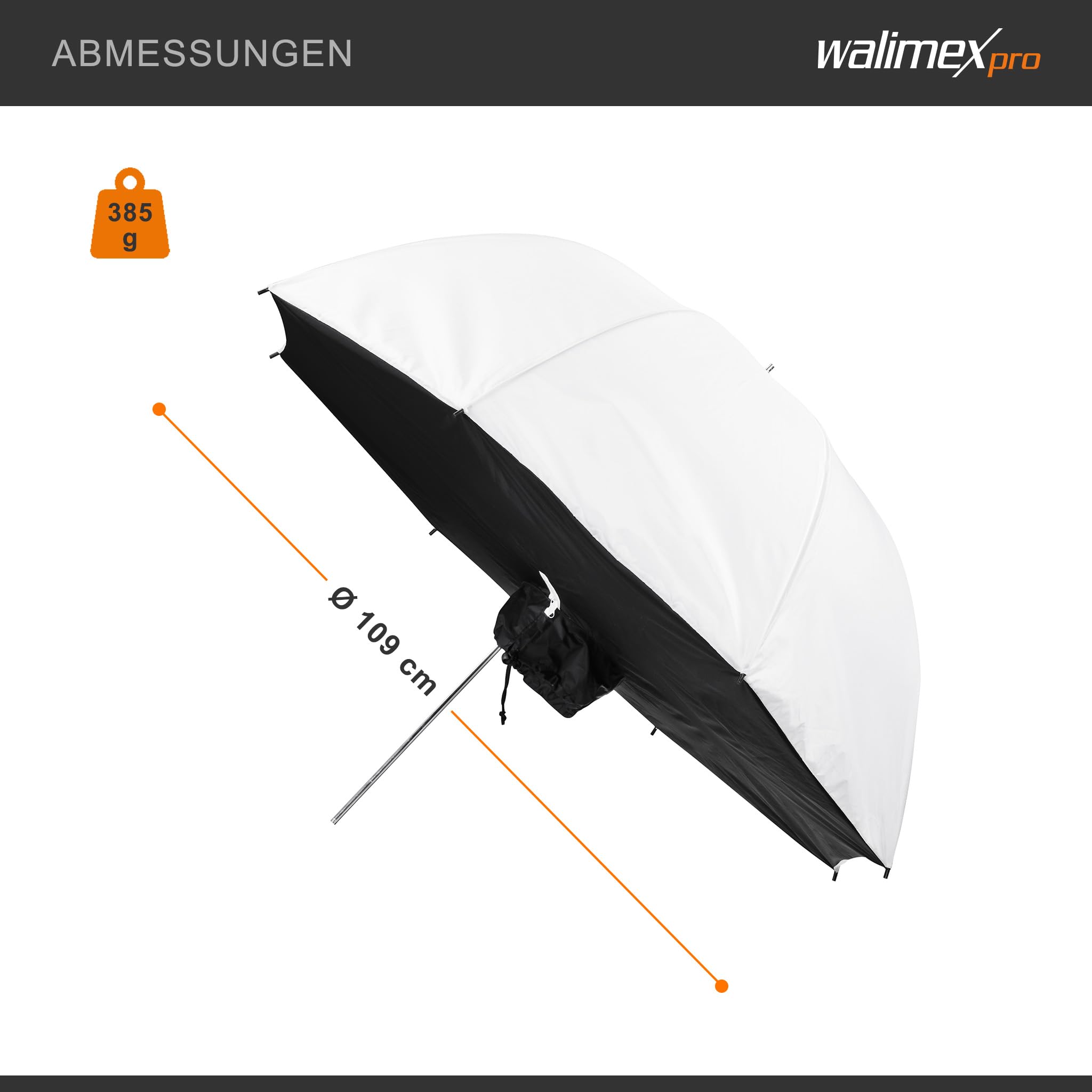 Walimex Pro Schirmsoftbox Durchlicht 109 cm