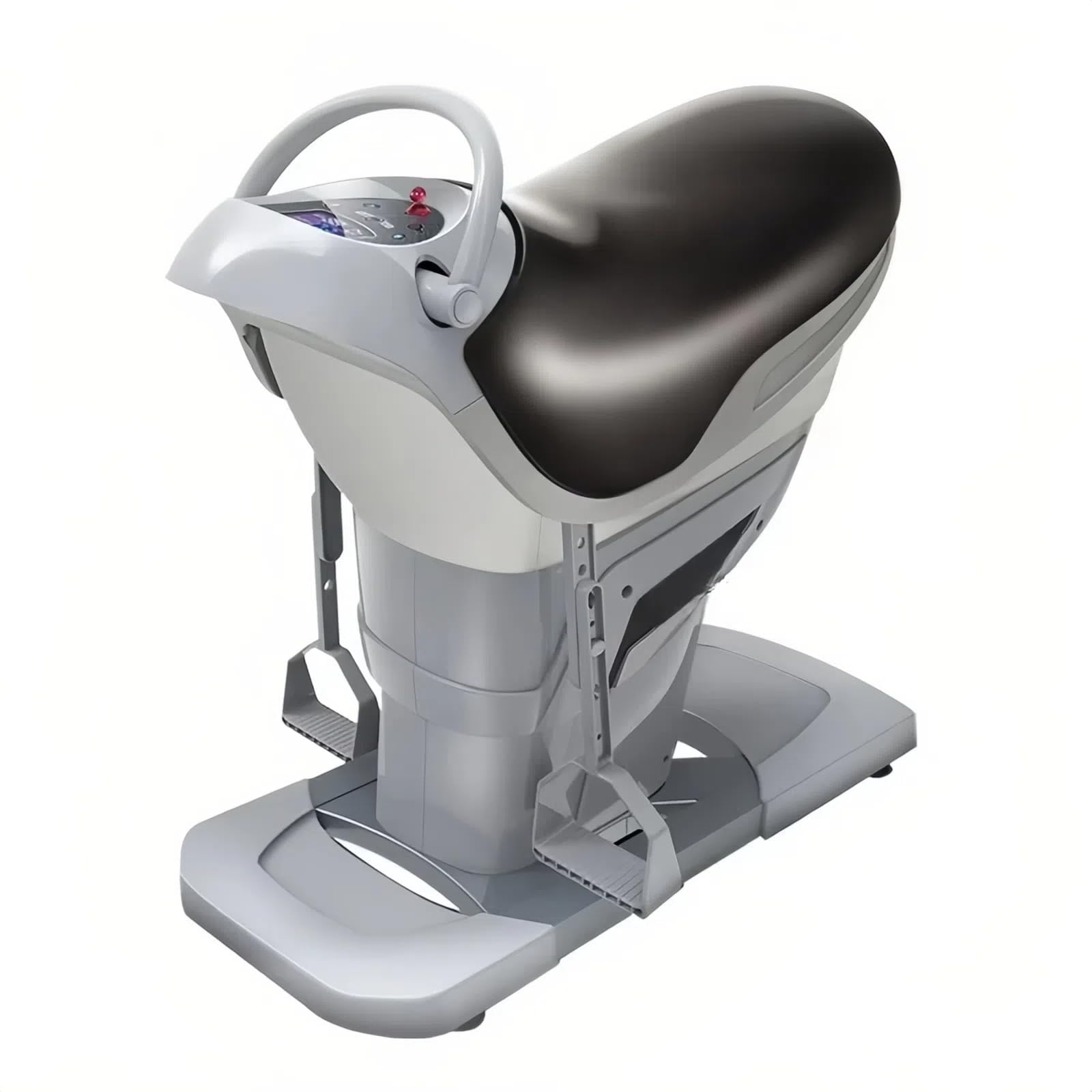 Electric Riding Machine, 3D Vibration Exercise Device with LCD Display, 20 Speed Settings, Touch Controls, Calorie Counter