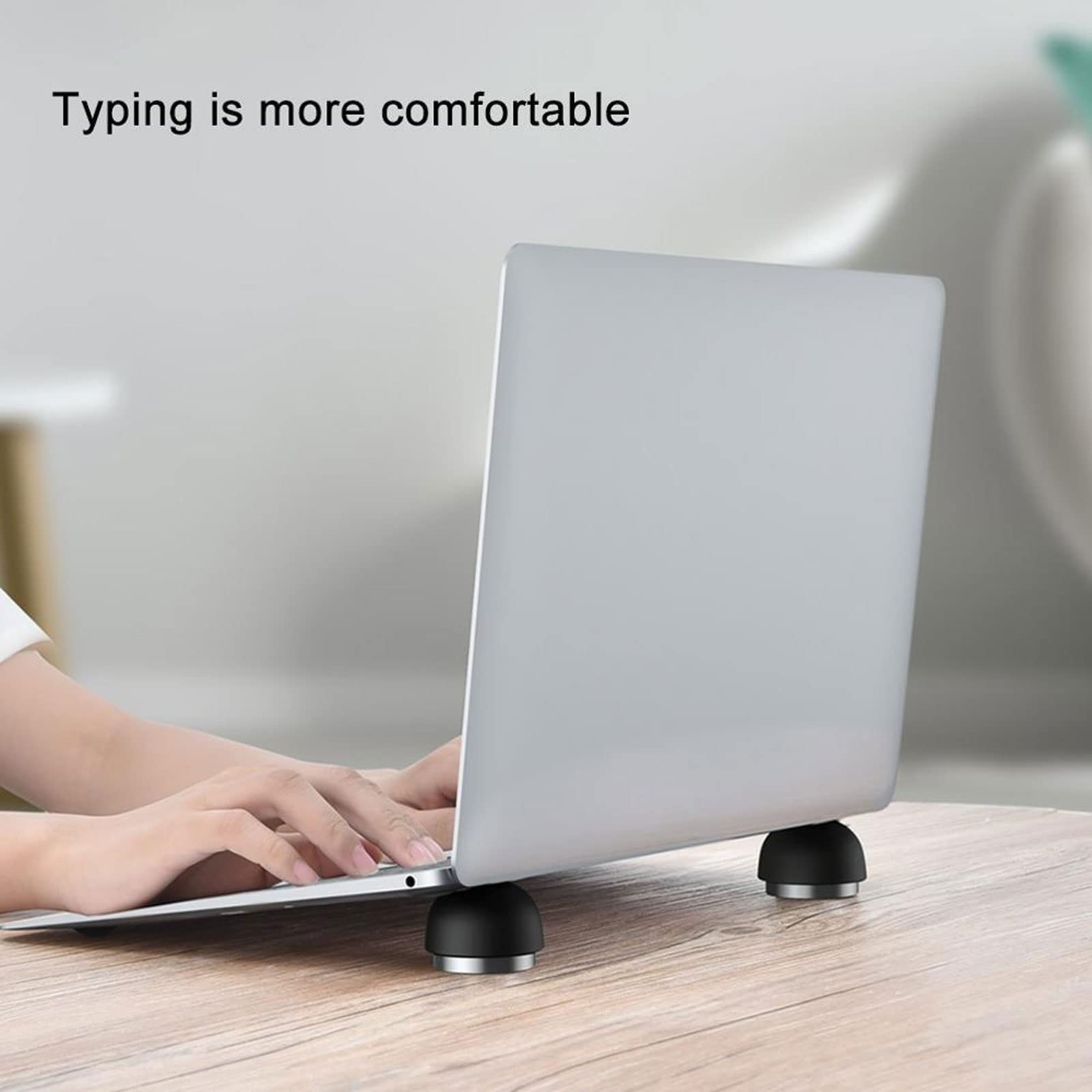 DieffematicZJ Stojak na laptopa Stojak na laptopa Akcesoria Notebook Wsparcie Notebook Laptop Uchwyt Składany Cooler Stand Dla Wspornika (Color : Schwarz)
