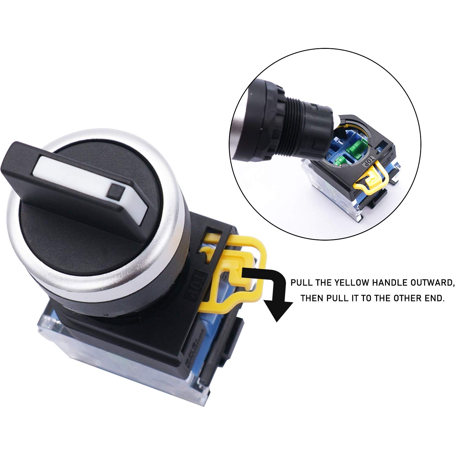 Sélecteur Rotatif Verrouillable GUUZI - 2 Positions, 600V 10A - Lot De 2 - Pour Panneaux Électriques