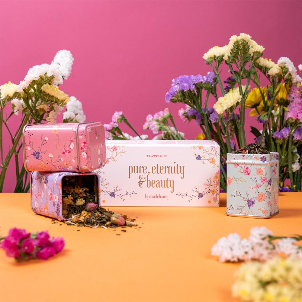 TEA SHOP - Set Pure, Eternity & Beauty - Set di Tè per Momenti di Comfort - Ideale per regalo.
