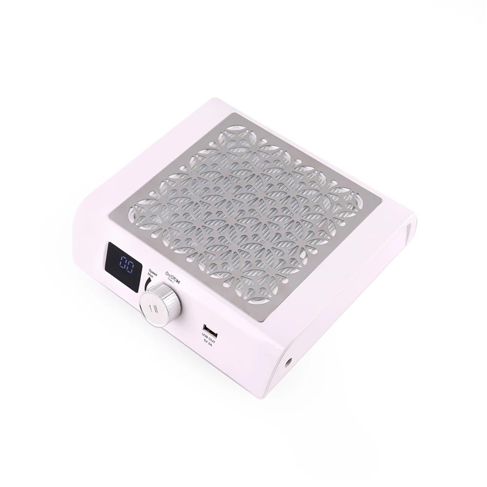 Aspirateur Ongle, Aspirateur Manucure Aspirateur Manucure Puissant 85W, Sans Balais, 4500 tr/min, Batterie(WHITE,A)