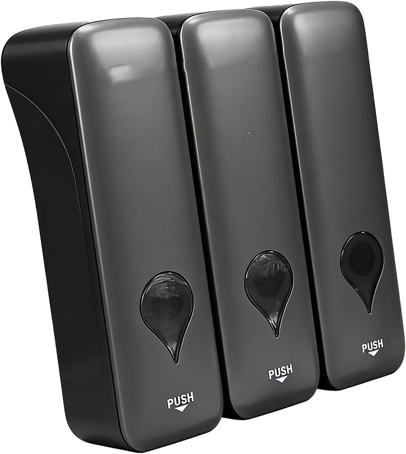 HEEPDD Wall Mounted, Shower Dispensers Accessory, 3 Chamber with 200ml Capacity for Bathroom and Kitchen Wall Mounted, Manual Shower Nan Bathroom