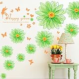 ZRDMN Etiqueta de la pared Matrimonio Habitación Calcomanías Paredes decoradas con flores de color púrpura. Se pueden quitar los murales de arte para el dormitorio