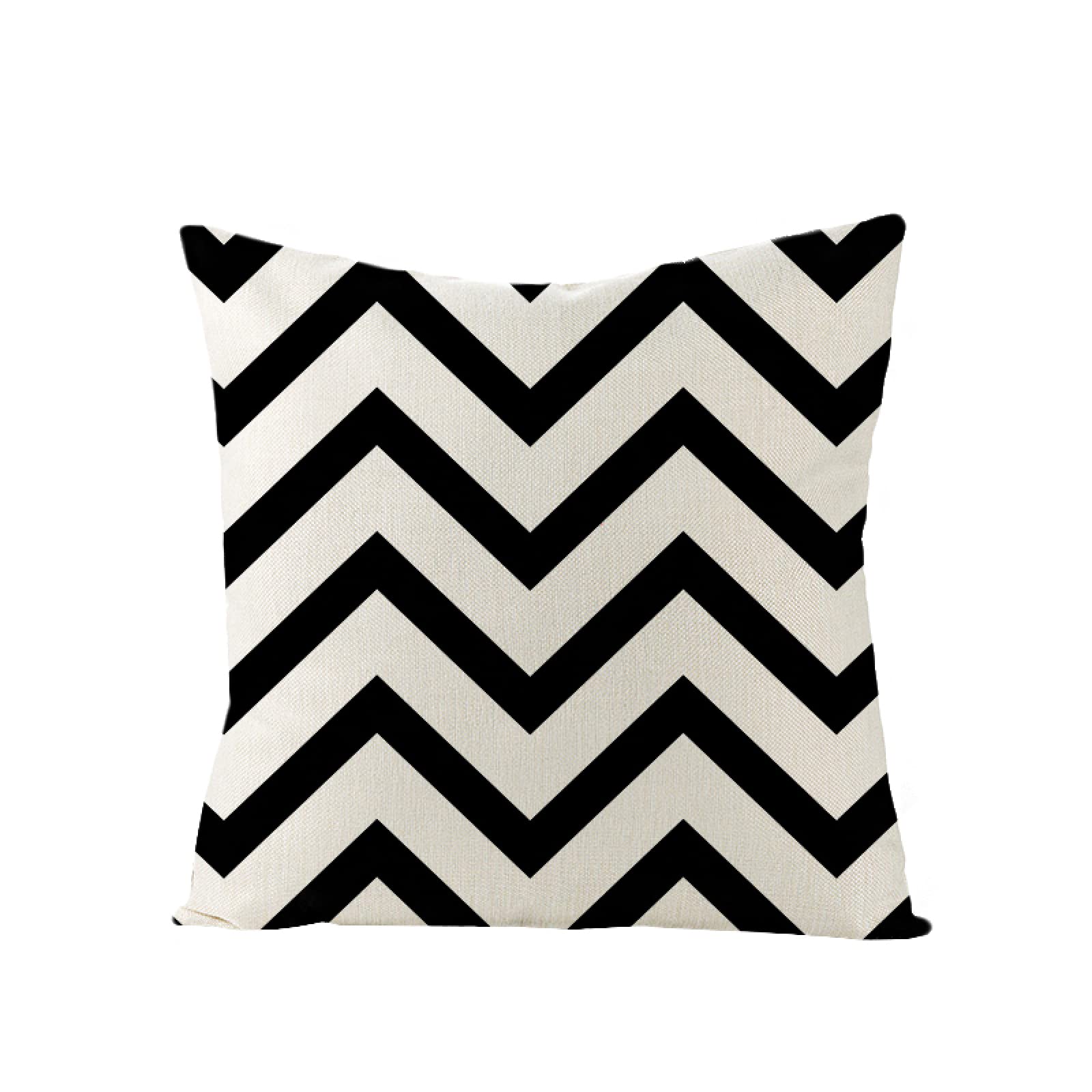 Sofa Fundas Cojines 60x60 Pack de 4 Cuadrado,Funda de Almohada Lino con Cremallera Invisible,Funda de Cojín Decoración para Hogar Sala Cama Jardín Silla Coche-geometría