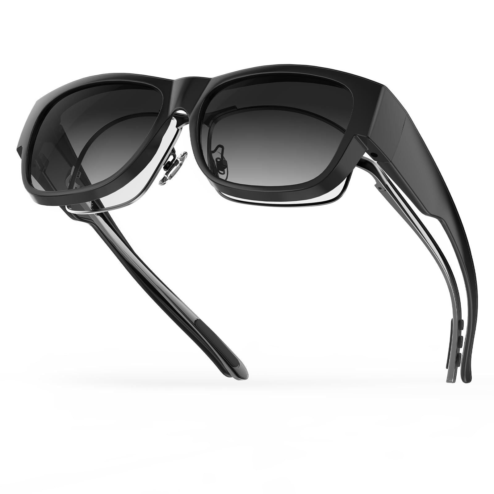 Goiteia Polarisierte Überzieh-Sonnenbrille für Damen und Herren, 1.1% Reflexionsverminderung für besseren Schutz vor seitlicher Blendung, 100% UV400-Schutz