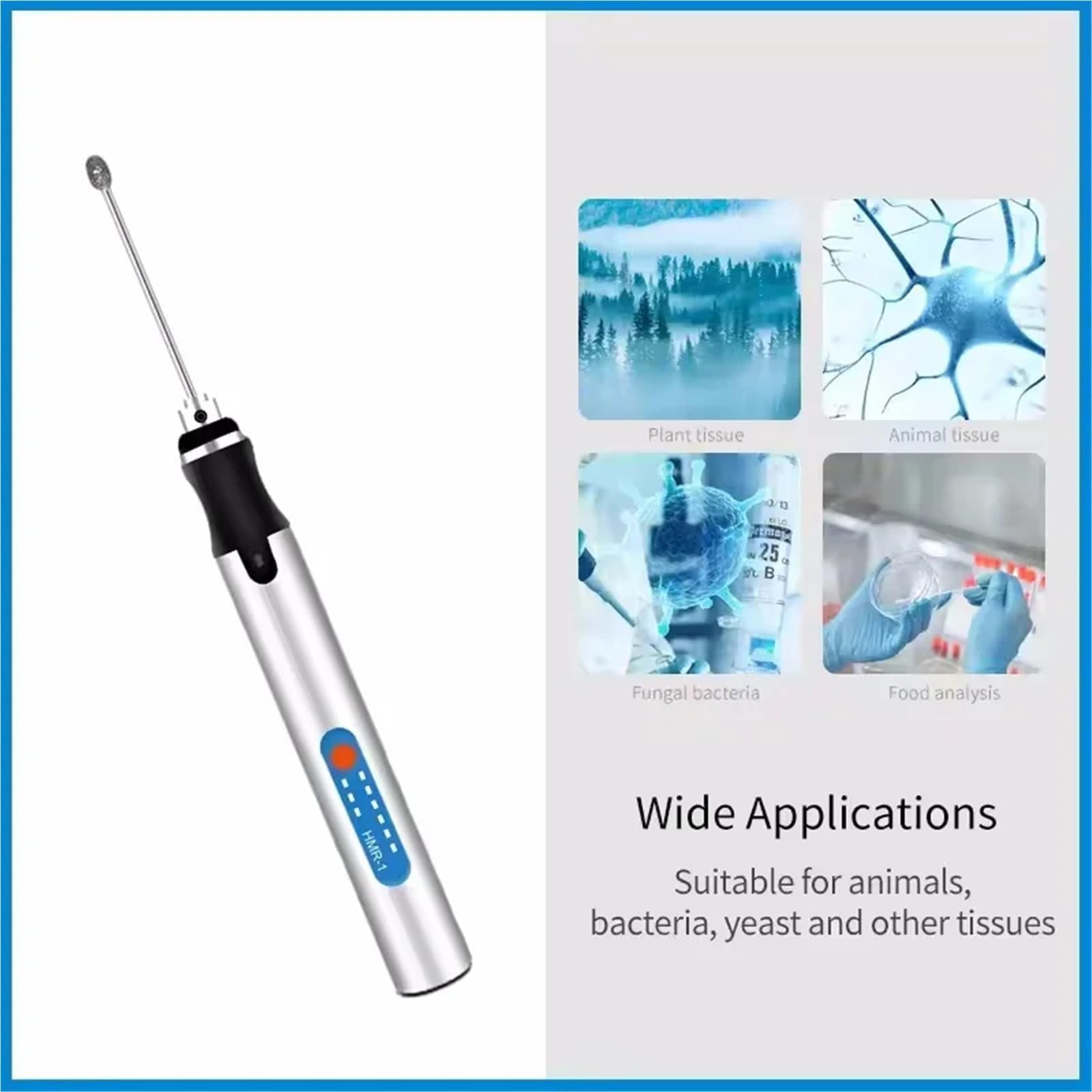 Ultraschall-Homogenisator, Hand-Schallgerät für Laborprobenverarbeitung, 3-Gang-Getriebe 5000–18000 U/min, kompatibel mit 15-ml-Tuben, Zelldisruptor