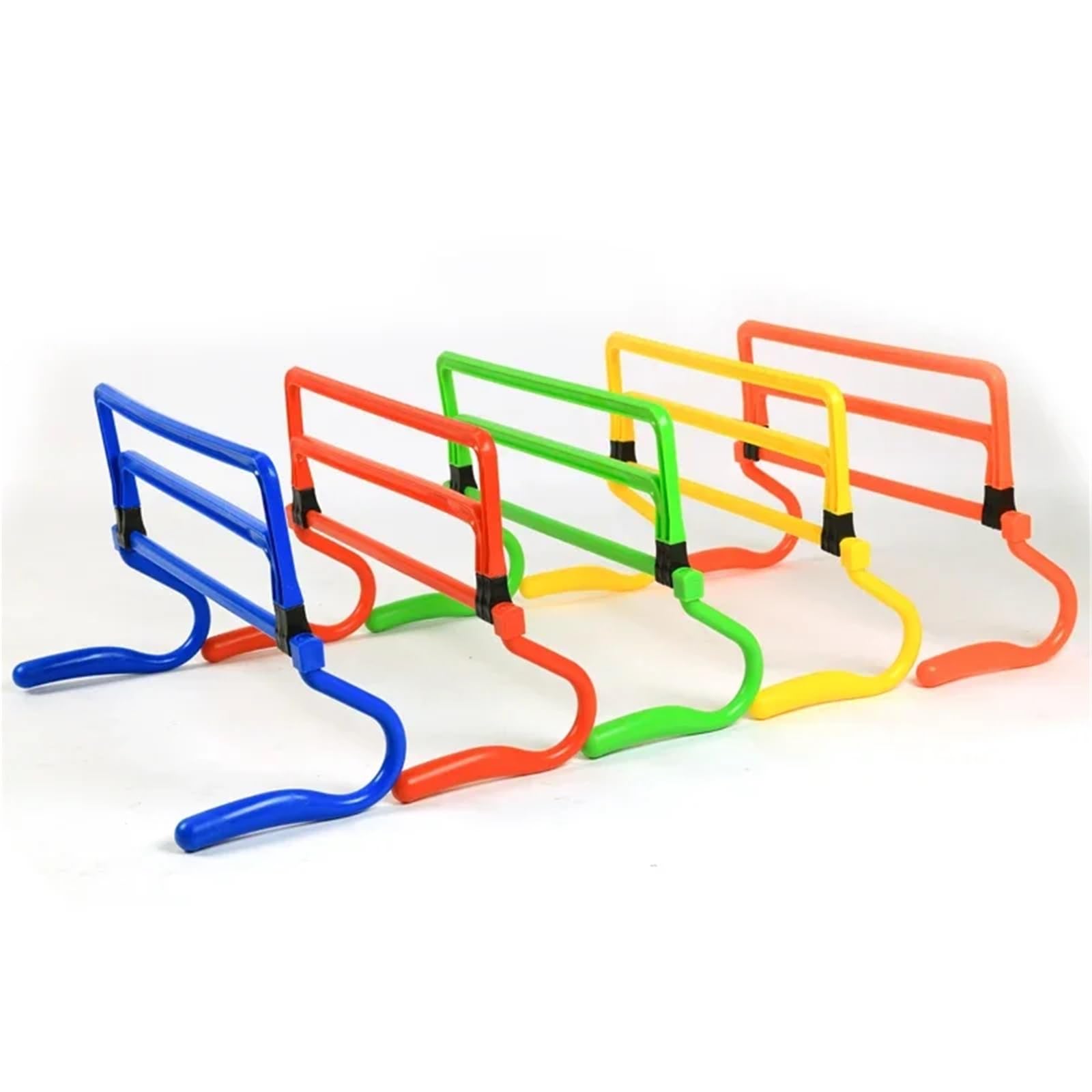 Vallas De Agilidad 1PC Four-Speed Color Adjustable Hurdle Multi-Functional Small Hurdle Football Training Equipment Speed Obstacle Hurdle Jump(Green)