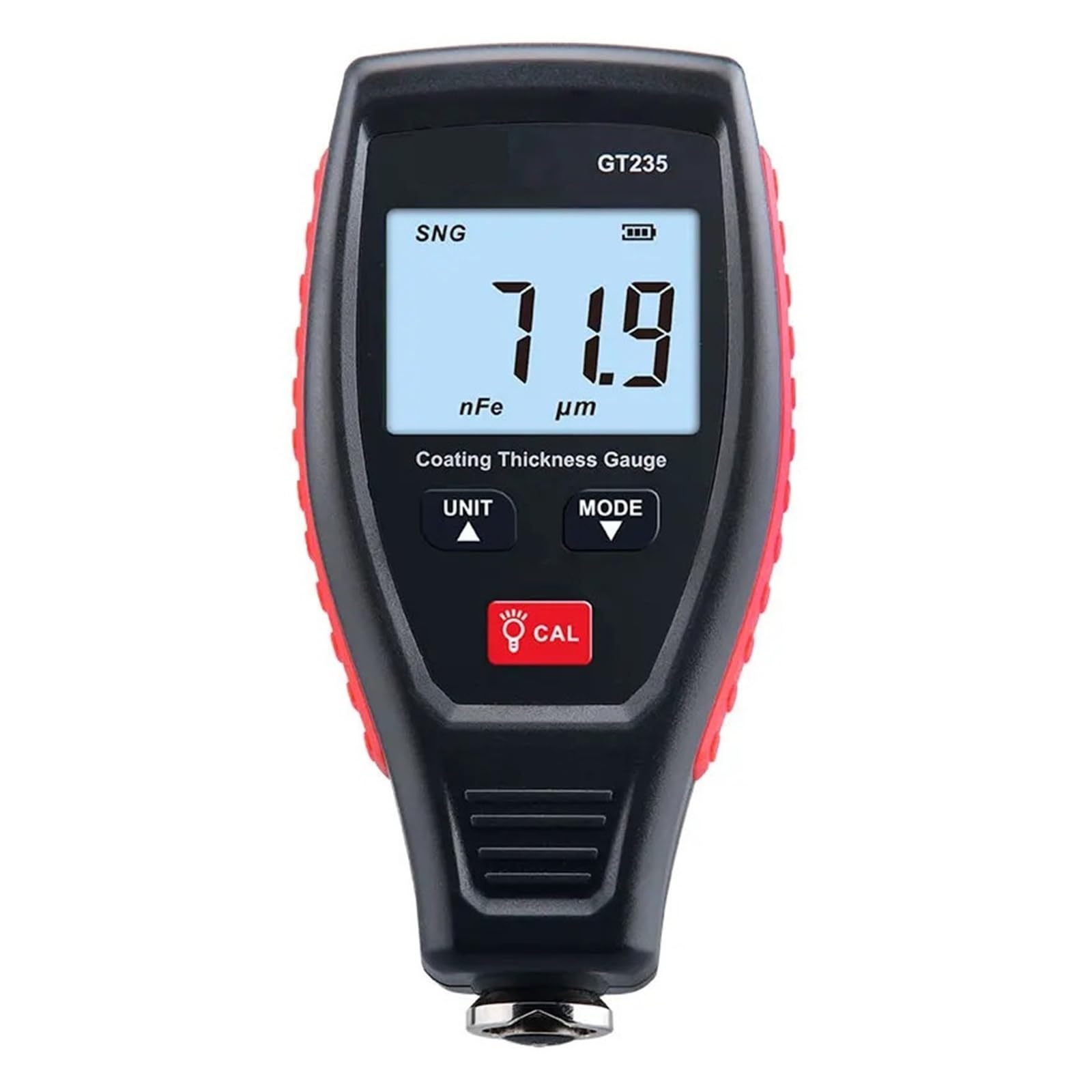 0~1800 μm inteligentny miernik grubości powłoki LCD automatyczna identyfikacja samochodowa metalowa folia tester grubości farby