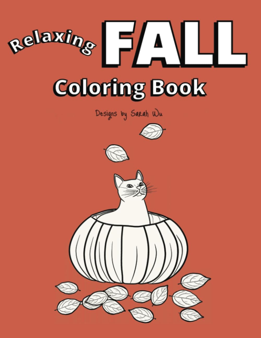 Relaxing Fall Coloring Book Fall into autumn with simple