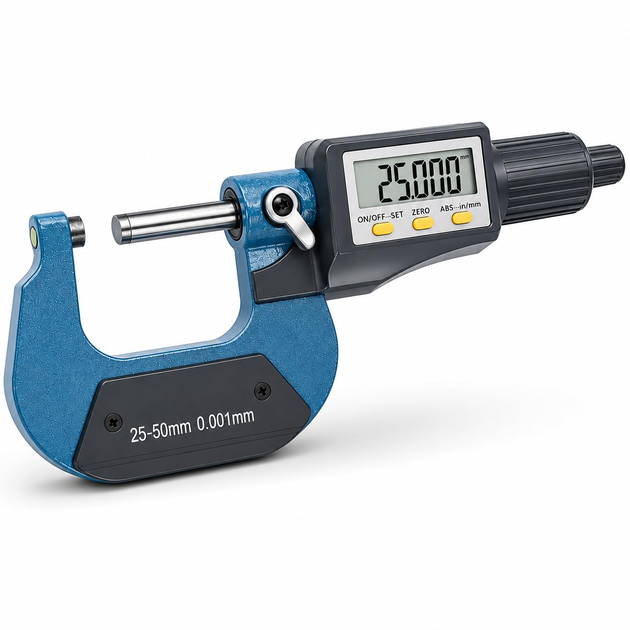 Cyfrowa śruba pomiarowa, 25-50 mm/1-2 cala LCD mikrometr elektroniczny mikrometr cyfrowy mikrometr suwak mikrometrowy miernik grubości, długość narzędzia pomiarowego 0,001 mm (0,00005")