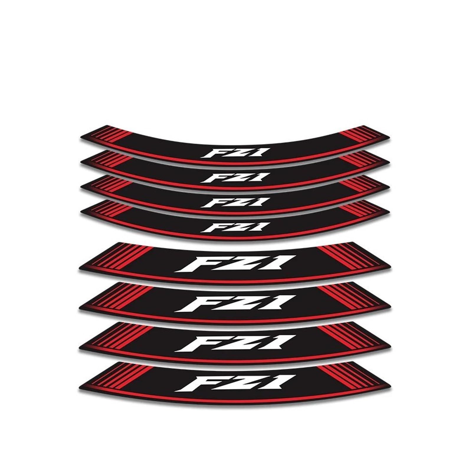 Felgenrandaufkleber Motorrad-Aufkleber Für Vorder- Und Hinterräder, Felgenaufkleber, Reflektierende Streifen, Klebeband, Zubehör Für FZ1 FZ 1 Radaufkleber(Farbe 3)