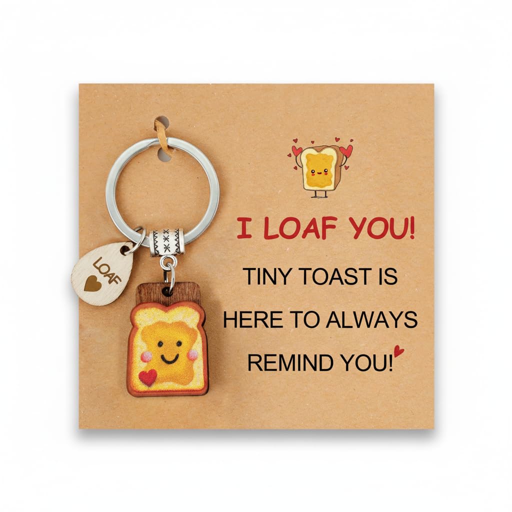 PEALICIOUS Toast Keychain for Girls New Beginnings Congratulations Gifts