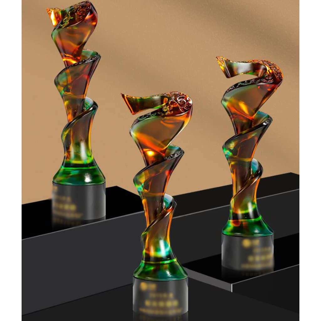 Trofeos, medallas y premios Trofeo Aniversario Empresa Trofeo De Cristal Decorado Trofeo De Campeón del Concurso De Arte De Canto Y Baile. Un Regalo para Los Niños