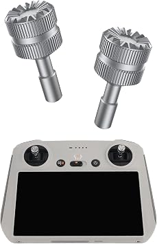 Remote Control Joystick for DJI Mini 3 Pro DJI RC Remote Control with Screen Joystick Rocker CNC Aluminum Alloy Gray