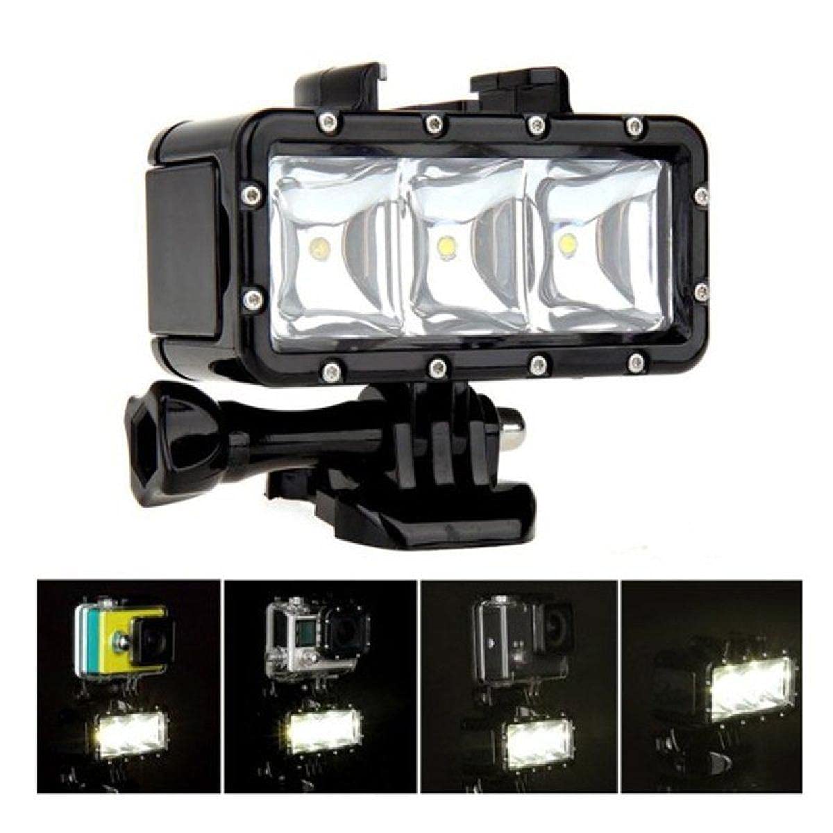 30 m wodoodporne światło punktowe do nurkowania, światło LED, lampa wideo, fotograficzna lampa do nurkowania dla GoPro Hero 5 4 3+ 3 SJ4000 akcesorium część