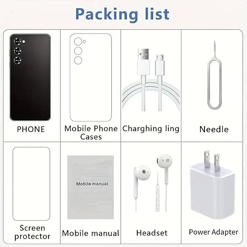 Miniatura 7 de Echoamo E24P + teléfono desbloqueado, 12 GB de RAM 512 GB ROM, teléfono inteligente de 6.5 pulgadas, batería larga de 6800 mAh, teléfono celular 5G