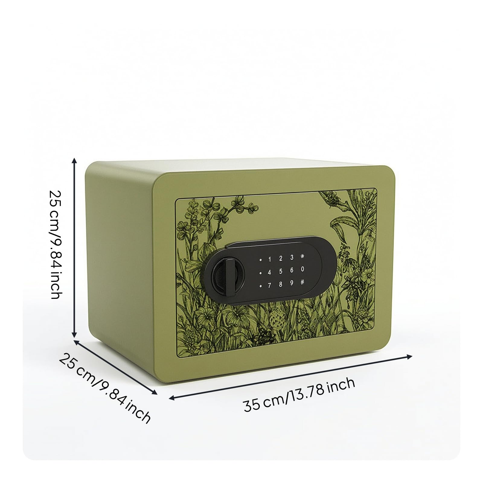 Amagogo Deposito di per Bambini Cassaforte, Verde Germoglio Scuro, Cassaforte萱草