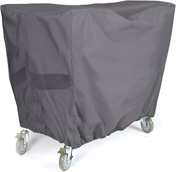 Coverstore Elite Outdoor Serving Cart Cover All-Weather Patio Furniture Protector with Mesh Vents, Water-Resistant Polyester, Drawcord Hem & Buckle Straps, 50W x 30D x 34H, Charcoal
