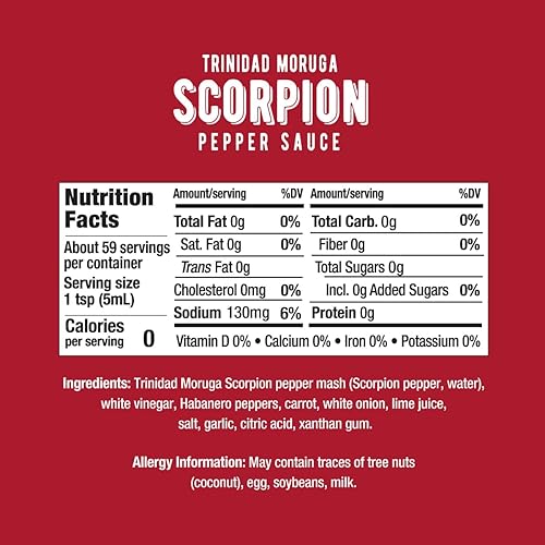 Miniatura 2 de Melinda's Scorpion Pepper - Salsa picante gourmet de escorpión, hecha con pimienta Trinidad Moruga, zanahorias, cebolla y jugo de lima, Keto,