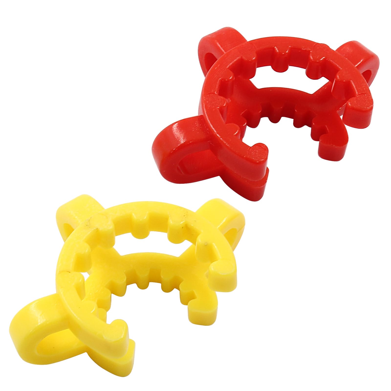 Lot 8 Clips Keck Plastique POM – Tailles 14/19/24/29 Mm Pour Joints Verre Conique, Résistants -40°C à +100°C, Labo Accessoire