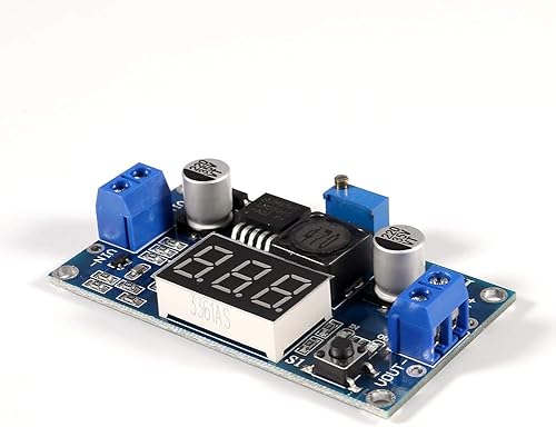 Miniatura 5 de Paquete de 2 módulos reductores LM2596 con pantalla LED, CC ajustable a CC 4.0-40V a 1.25-37V 36V-24V a 12V-5V Buck Convertidor Regulador de voltaje