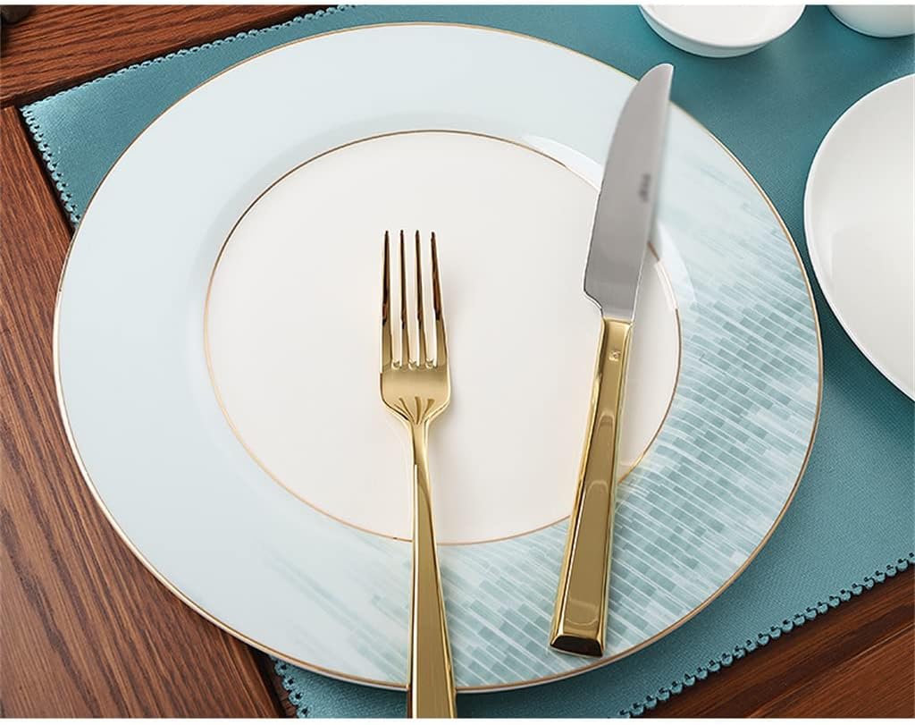 Cutlery Set Home Kitchen Table Decoration Napkin Placemat Dinner Plate Complete Set
