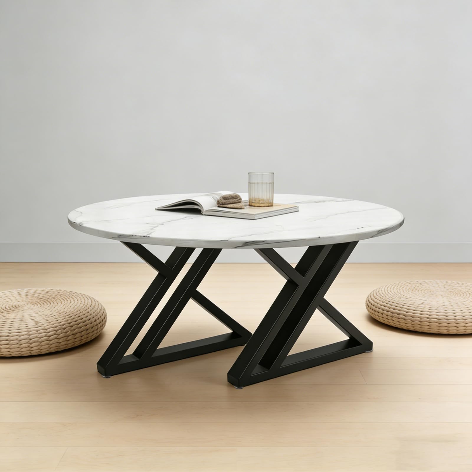Gambe da tavolo in metallo 45x5x40cm Acciaio industriale nero Capacità 200kg