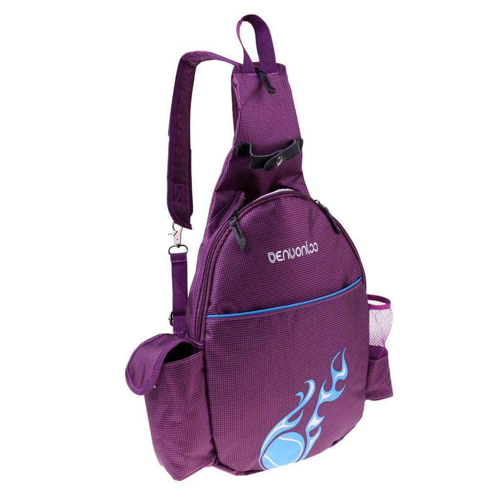 MERISHOPP Waterproof Tennis Racket Backpack Abrasion Resistance Badminton Bag Purple| Tennis Bag | Racket Bag | Racket Kit Bag-picture-25