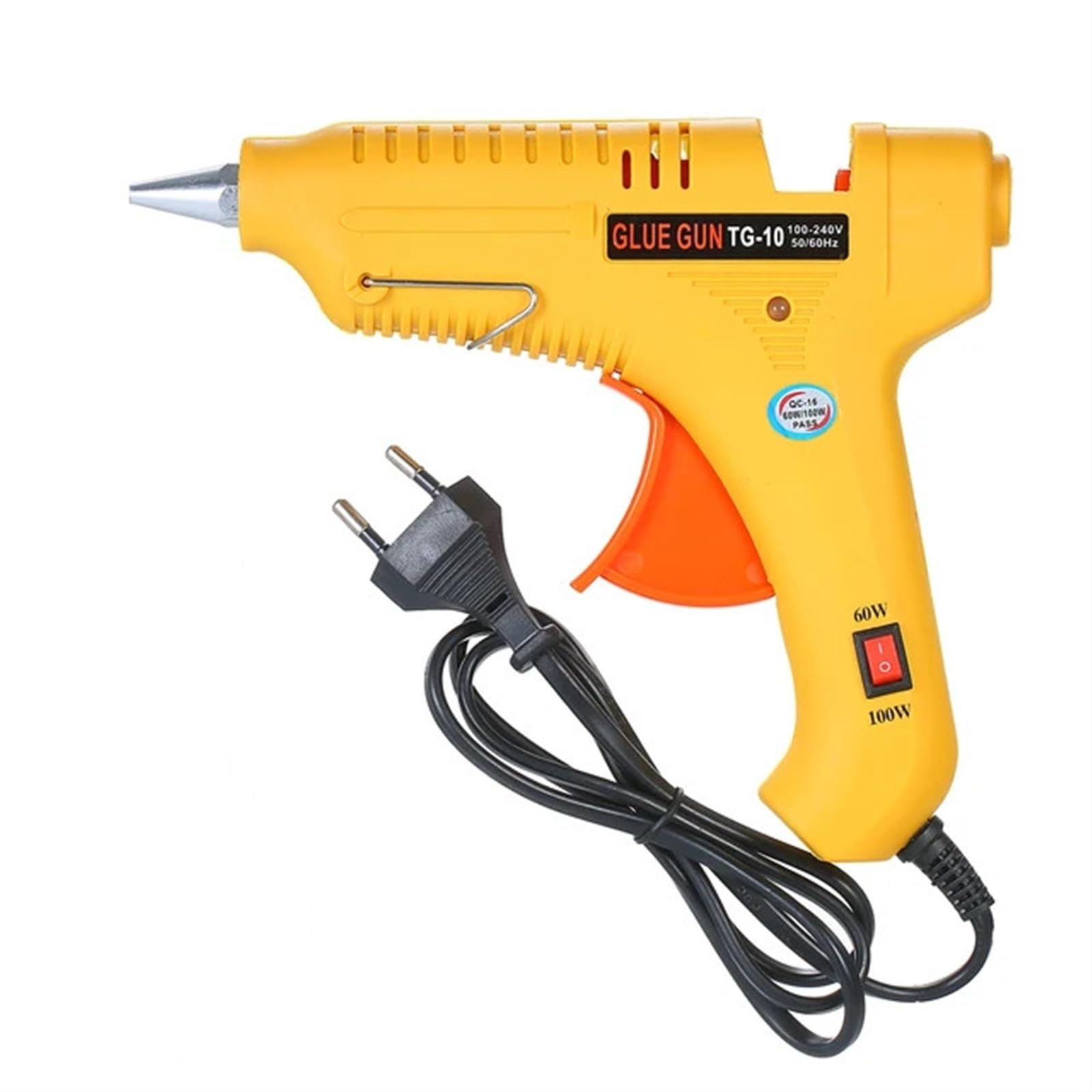 Hot Melt Glue Gun 60W/100W Power Adjustable Machine Multifunctional Industrial Household DIY Yellow GT-10