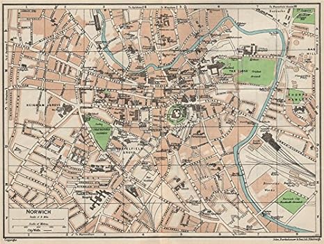 Norwich City Centre Map Amazon.com: Norwich. Vintage Town City Map Plan. Norfolk - 1957 - Old Map -  Antique Map - Vintage Map - Printed Maps Of Norfolk: Posters & Prints