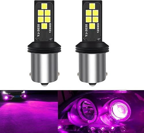 Miniatura 8 de SOCAL-LED LIGHTING 1156 BA15s Bombilla LED de señal de giro verde avanzada 3030 SMD brillante colorido DRL lámpara de freno luz trasera