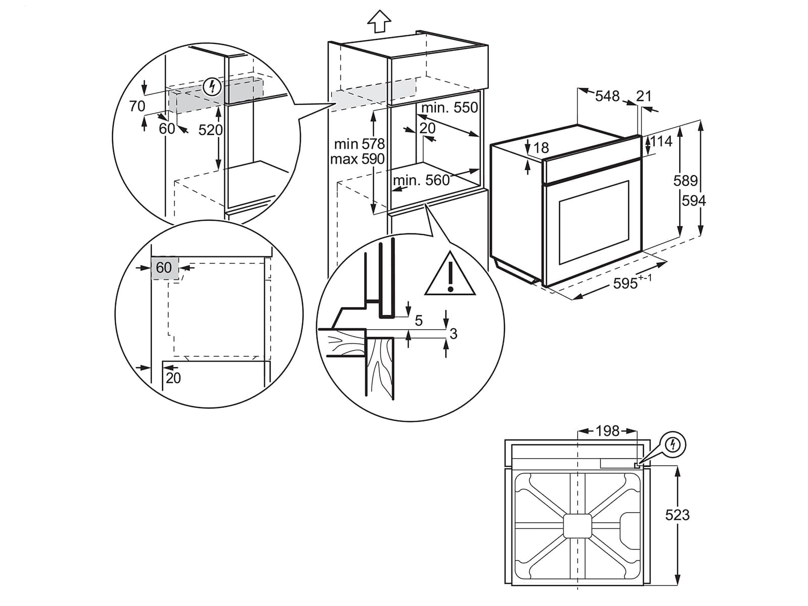 AEG BSK774121M Dampfbackofen / SteamCrisp – mit Dampfunterstützung / Pyrolyse – Selbstreinigung / Kerntemperatursensor / Touch-Bedienung / Grillfunktion / A+ / Edelstahl mit Antifingerprint
