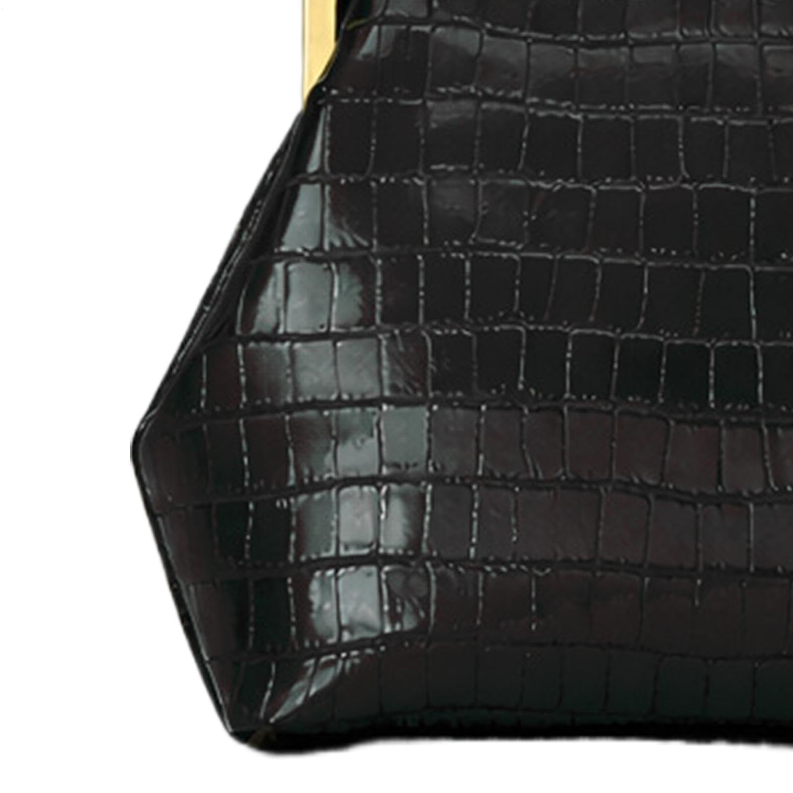 Bolso espacioso Kiss-Lock | Bolso de mano de piel sintética | Bolso de hombro | para mujer, adecuado para la escuela, trabajo, compras, viajes diarios, escapadas de fin de semana, viajes cortos y