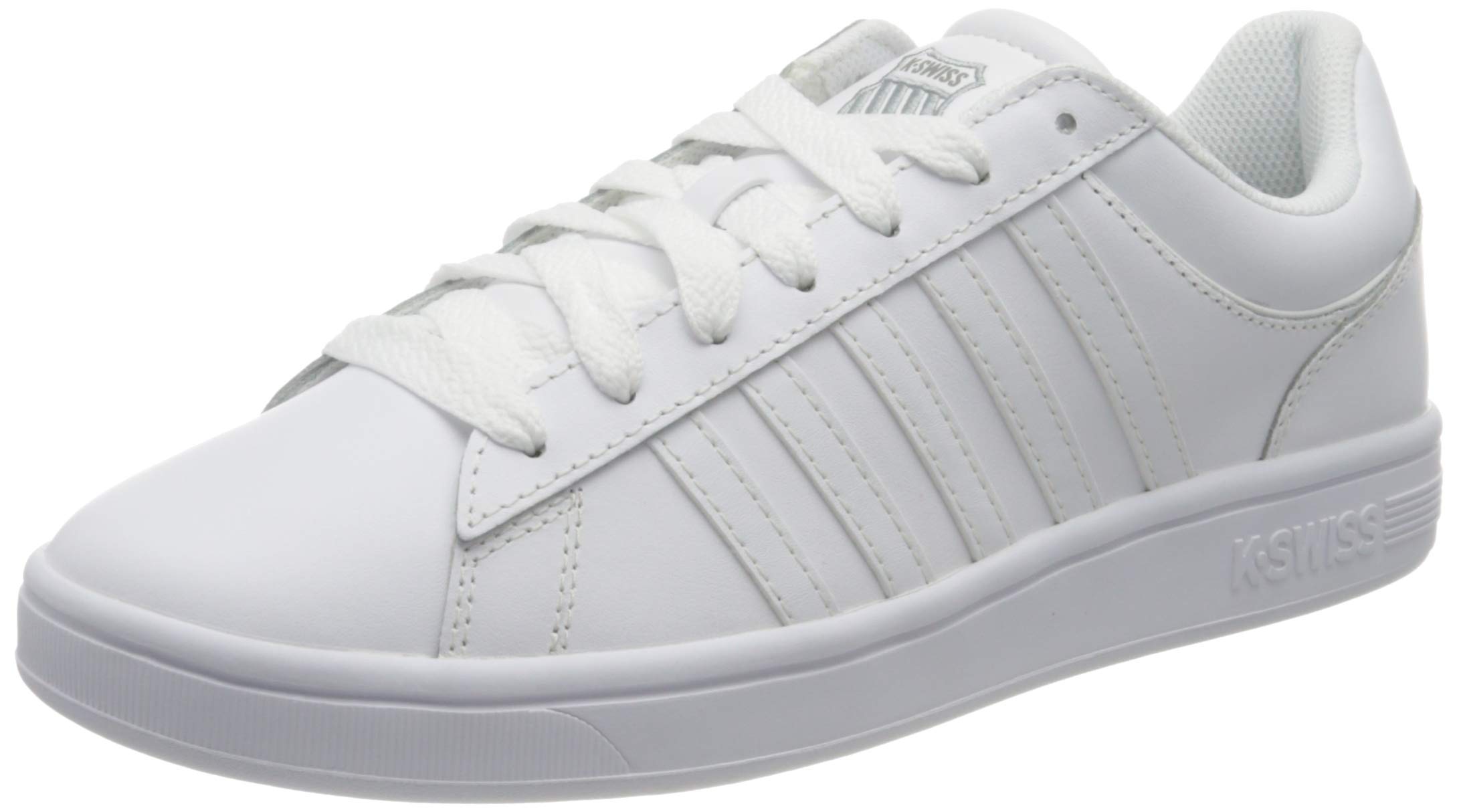 K-Swiss Women's Court Winston Sneaker, White/White, 10.5 UK