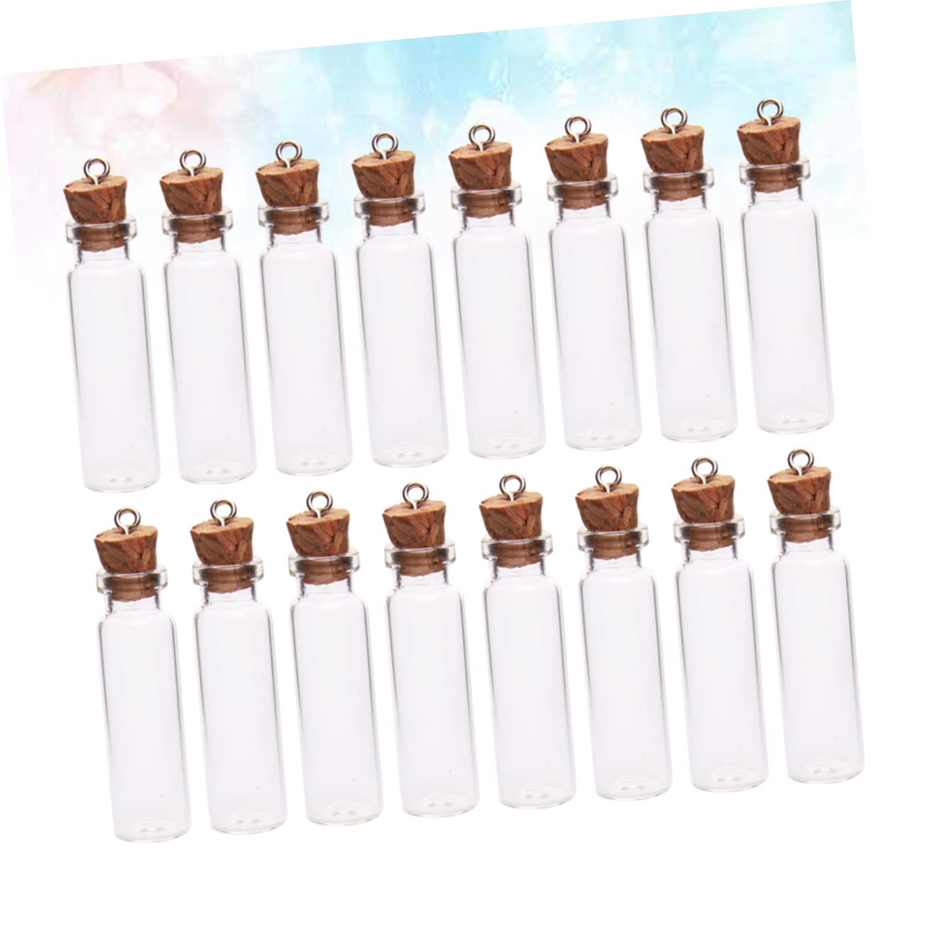 150 Stück Mini-Glasflaschen Klare Flaschen Transparente Wunschflaschen Apothekerflaschen Kleine Klare Geschenkgläser Miniatur-Wunschflaschen Mini-Gläser Leere Korkflaschen