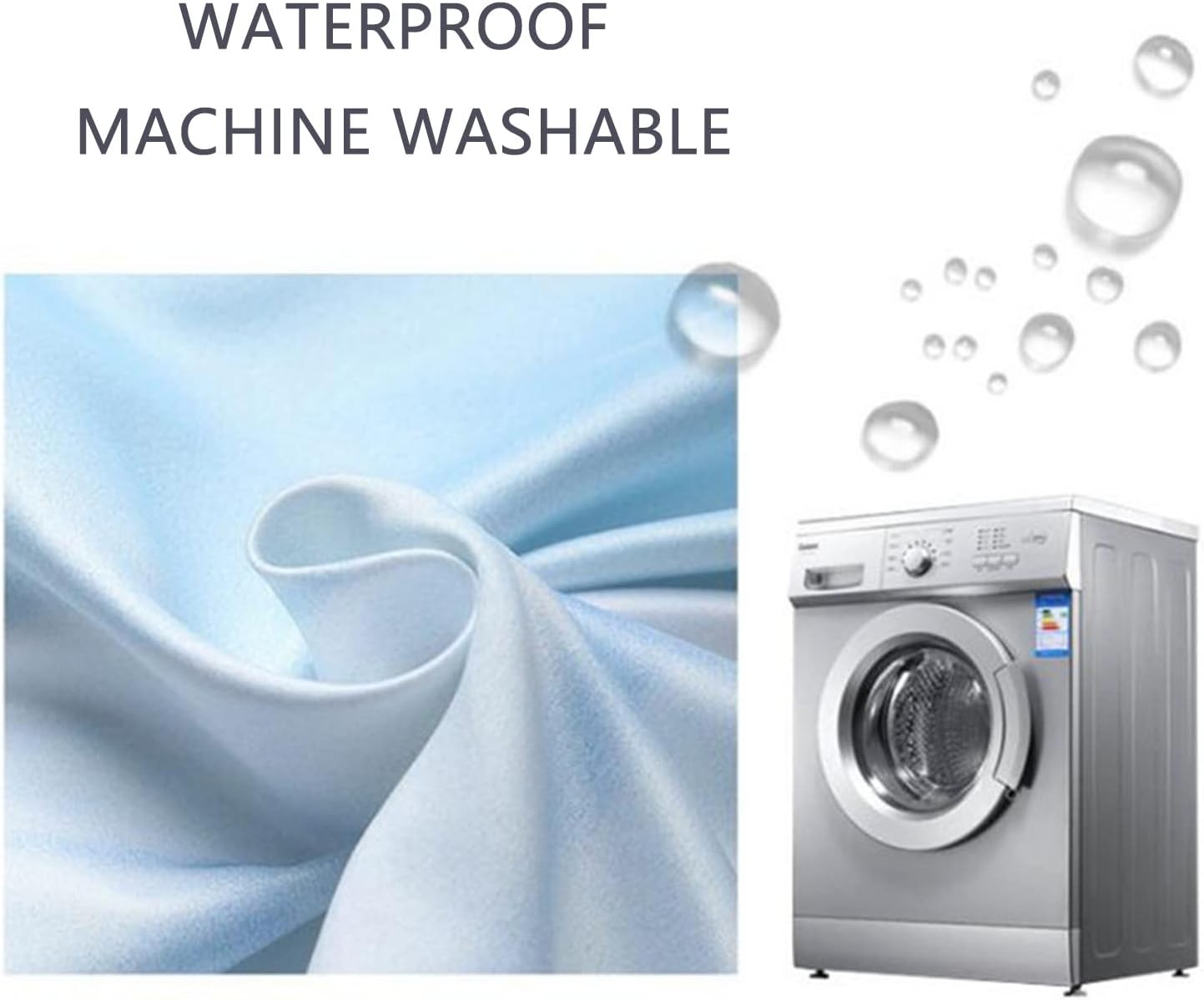 Outdoor Curtains for Patio Waterproof Light Filtering Grommet Top Curtain Panels Sun Blocking Weatherproof Privacy Curtains for Porch Pergola Gazebo Cabana，82 x 106 Inch, 2 Panels