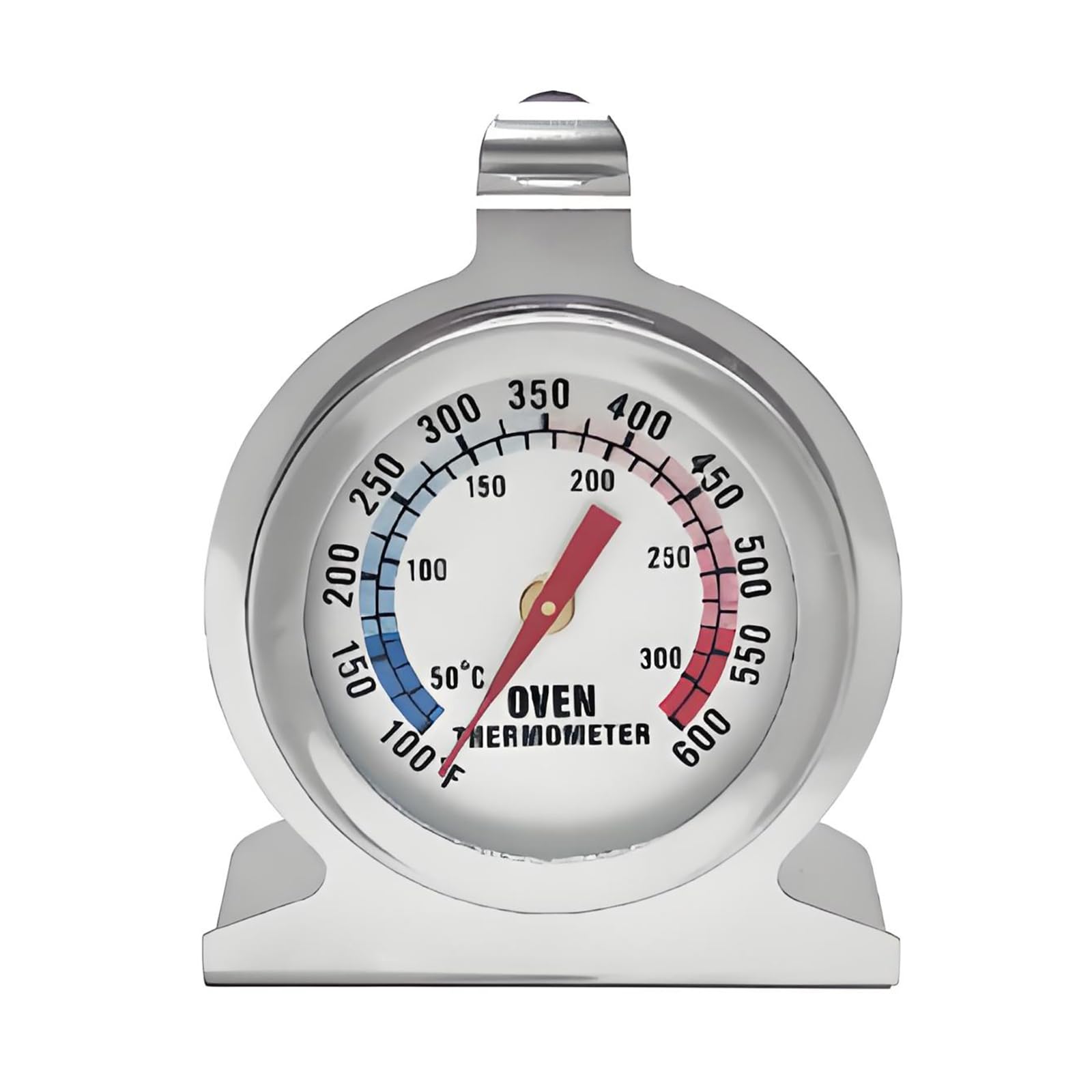 Ausenzup Oven Thermometer, High Accuracy Stainless Steel Thermometer for Kitchen, Refrigerator and Freezer, Heat Resistant, Easy to Read Temperature Dial, Perfect for Cooking and Food Safety