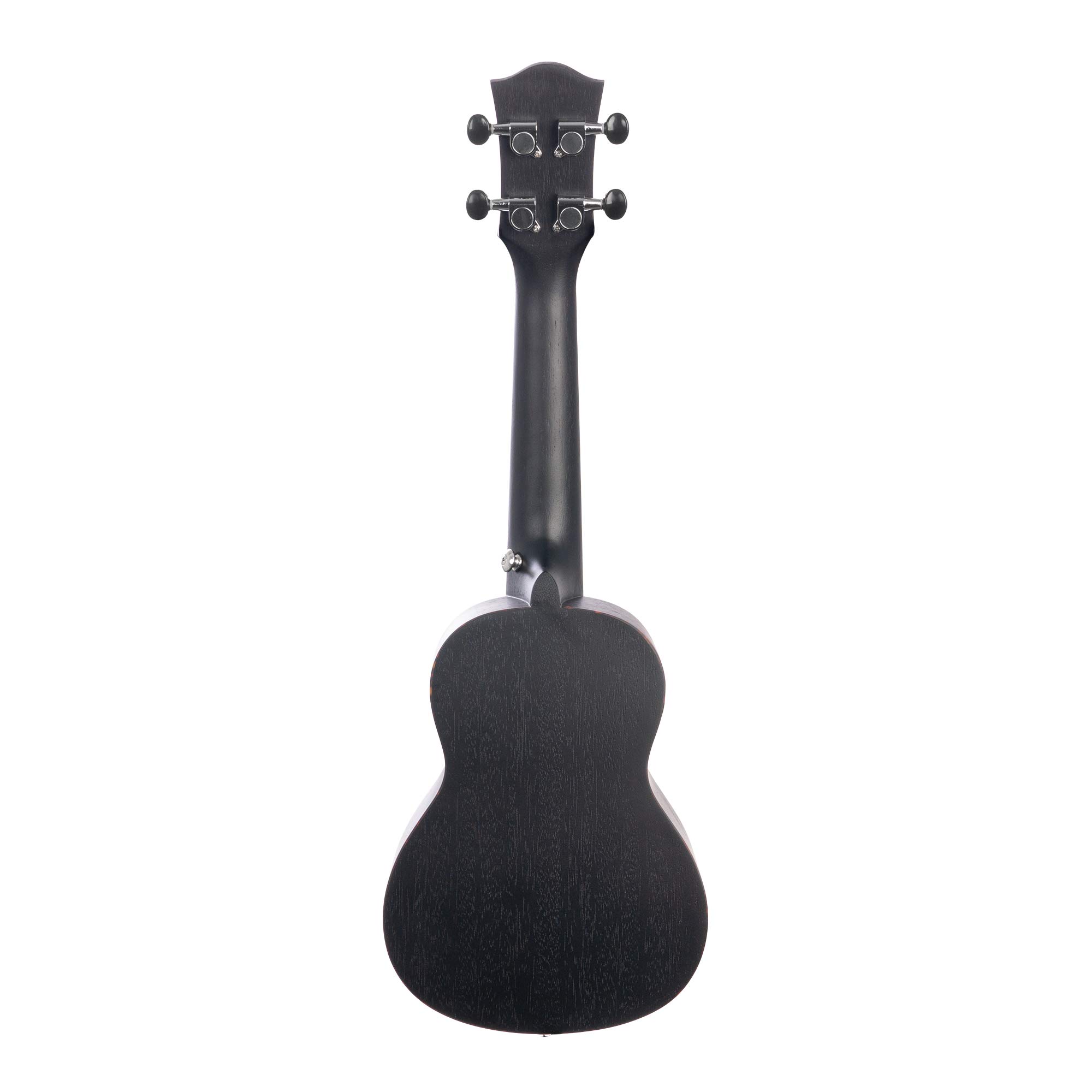 Cascha, ukulele soprano, nero, mogano, set di 3 plettri colorati, custodia per ukulele soprano, ukulele di alta qualità, in mogano, nero, piccola chitarra hawaiana per principianti avanzati