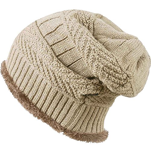 Image of Winter Beanie Scarf for Boys Girls (5-12 Years) Hats Circle Scarf Kids Slouchy Skull Cap