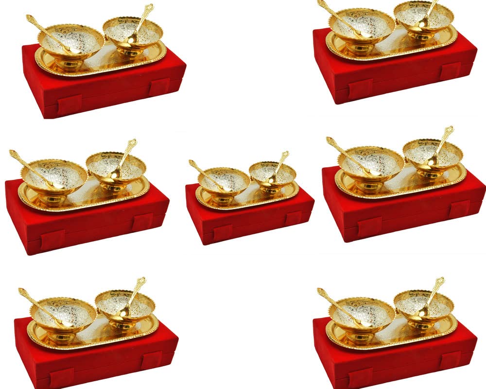 Jaipur Ace Gold & Silver Plated Bowl Set - Diwali Gift -16