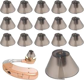 16 peças de cúpulas para aparelhos auditivos compatíveis com resound, silicone para substituição de pontas auriculares macias e flexíveis para conforto a longo prazo
