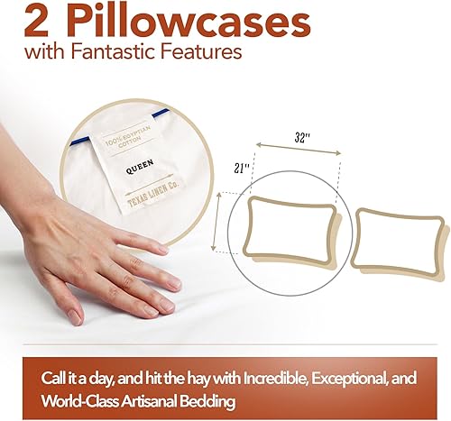 Miniatura 5 de Texas Linen Co. Comfy Sheets - Juego de sábanas de 600 hilos, 100% algodón, 4 piezas de algodón de fibra larga para cama, transpirable, suave y