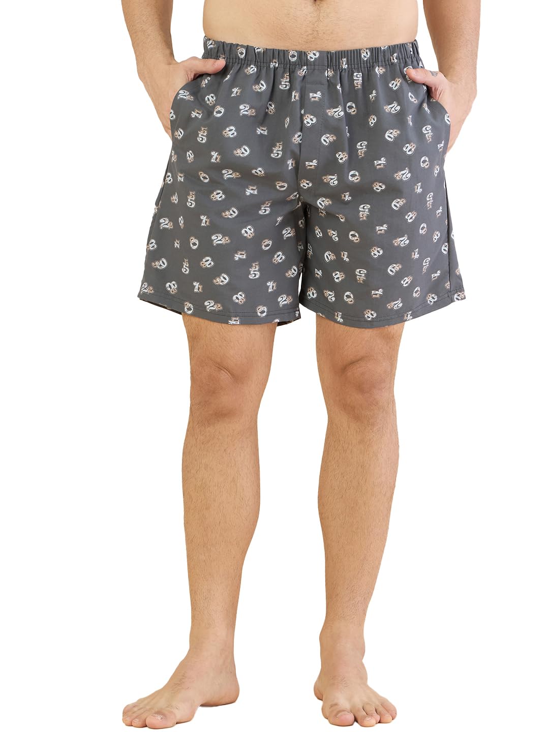 bearbrother Men Regular Fit Dark-Grey Printed Boxer-picture-15