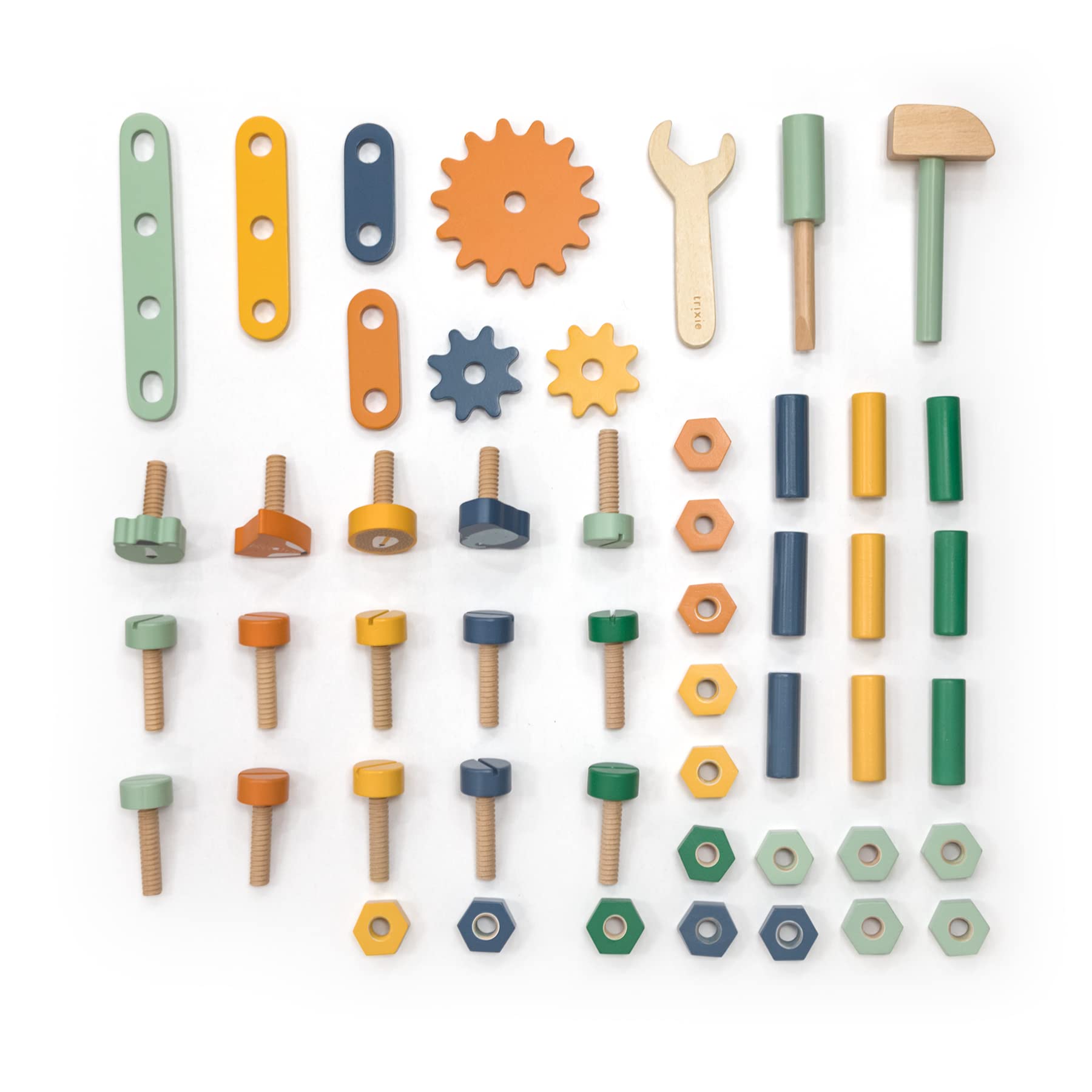 Trixie - Établi de Bricolage en Bois certifié FSC avec Outils et Accessoires - Jouet pour Enfants à partir de 3 Ans