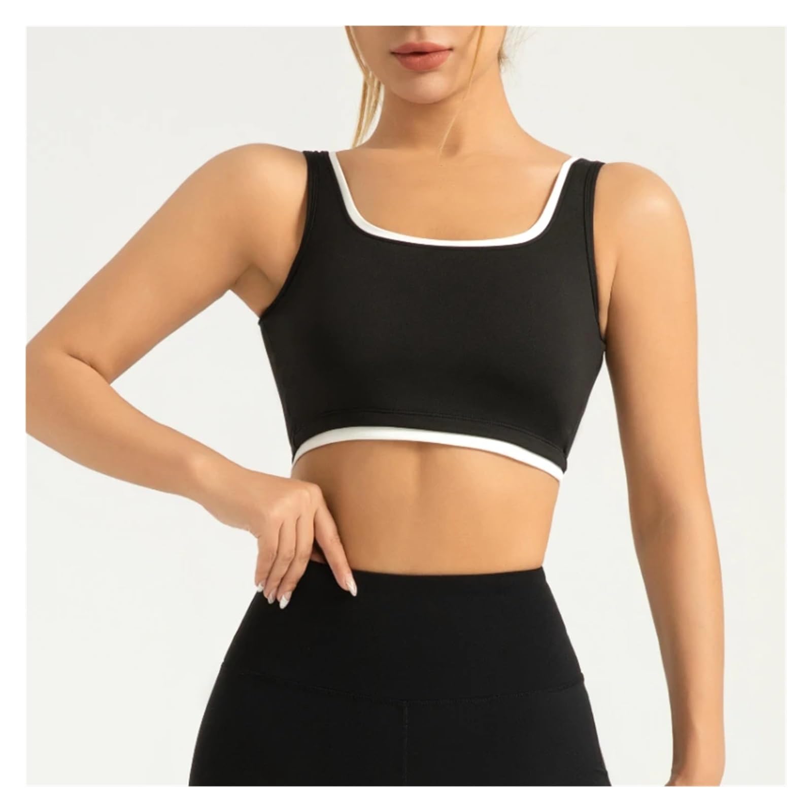 Top da Yoga Abbigliamento da Yoga Donna con Reggiseno Sportivo Coordinato ad Alta Elasticità, Top Palestra