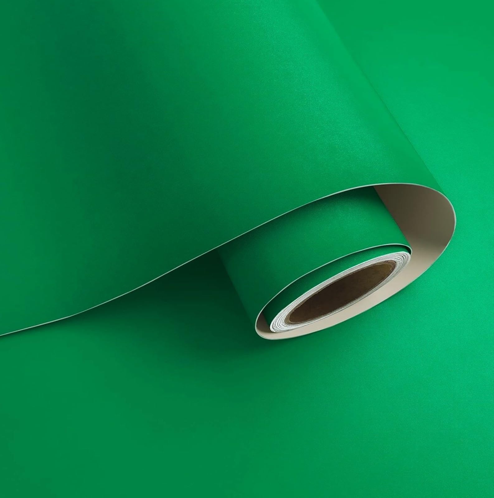 ONETON Peel and Stick Green Matte Contact Paper Waterpoof Self Adhesive Decorative Wallpaper for Wall Kitchen Wallpaper for Bedroom (DRK GREN MATT WP, 12X50 inch)