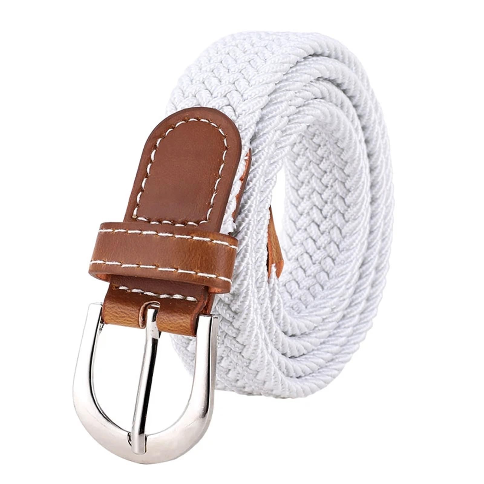 Ceinture En Cuir Pour Femmes Ceinture tissée élastique et for femmes, 2 pièces, en une seule tenue, ceinture Denim décontractée polyvalente for hommes Pour Femmes