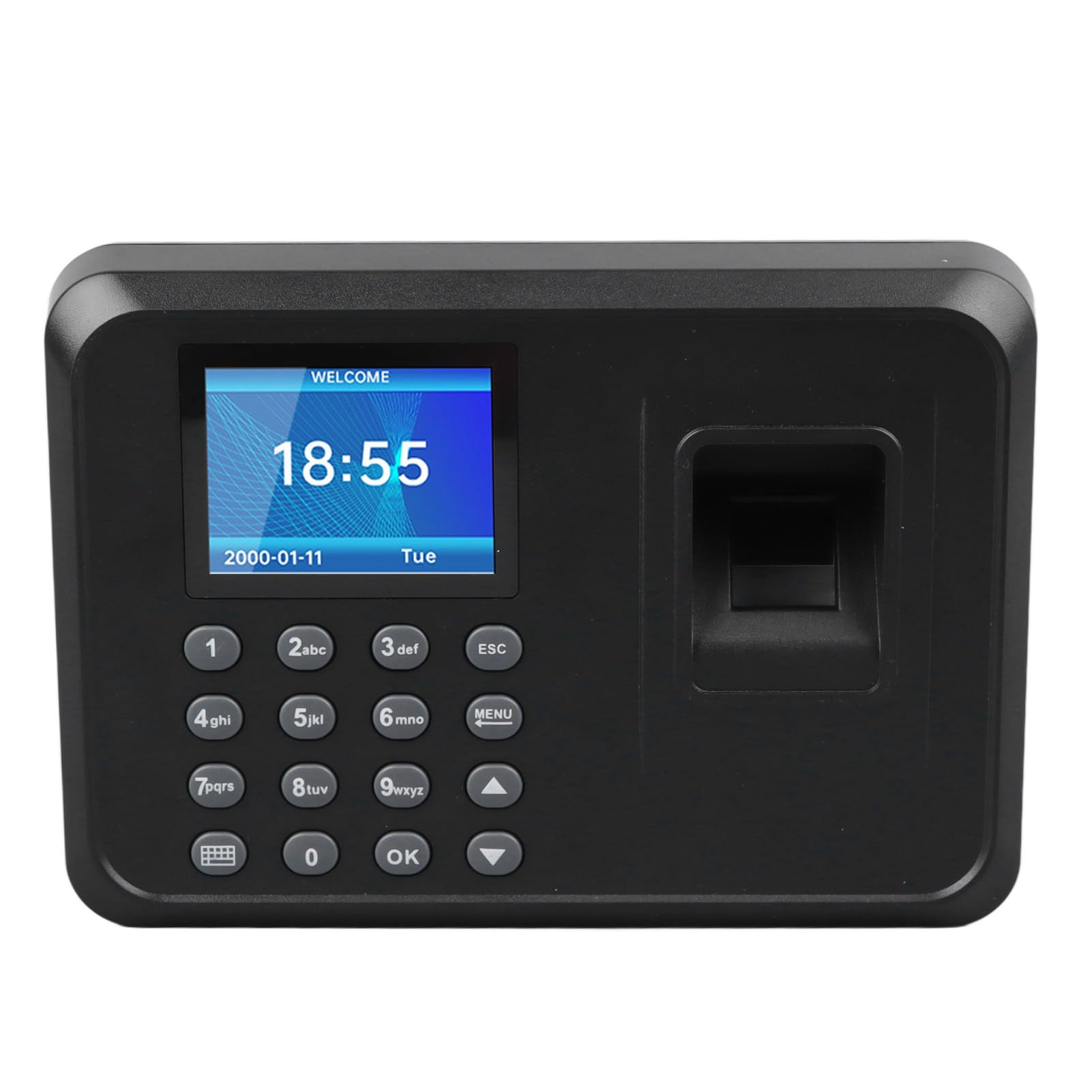Precise Fingerprint Time Clock for Office, Fast Response, Accurate Attendance Record, Multilingual Support, User-Friendly Operation