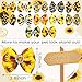 JpGdn 24Pcs/12Pairs Dog Hair Bows with Rubber Band Sunflower for Girls Female Cat Rabbit Puppy Poodle Top Knot Elastic Hair Bowknot Grooming Accessories Attachment